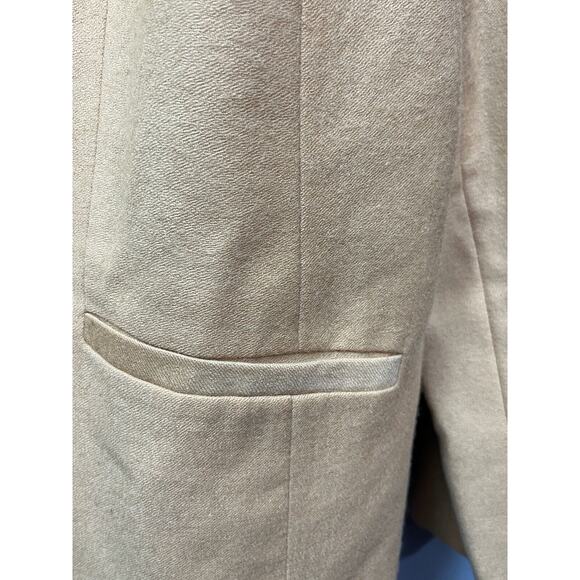 JG Hook Blazer Womens Plus size 14W tan two button wool Jacket - Picture 5 of 7